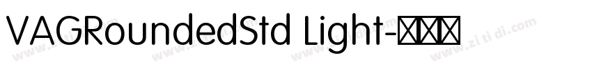 VAGRoundedStd Light字体转换